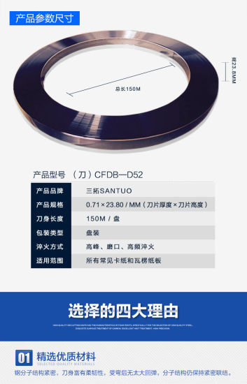 23.8mm 2PT 3PT Правило катушки для рулонной резки для лазерной штамповки