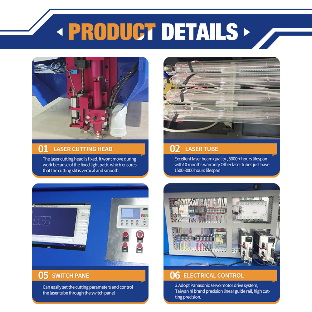 Станок для резки досок с лазером Co2 для оборудования для обработки древесины и сельскохозяйственного оборудования